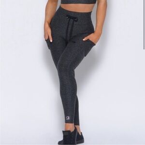 Bombshell Thrive Leggings with Pockets High Waist Gray XS
